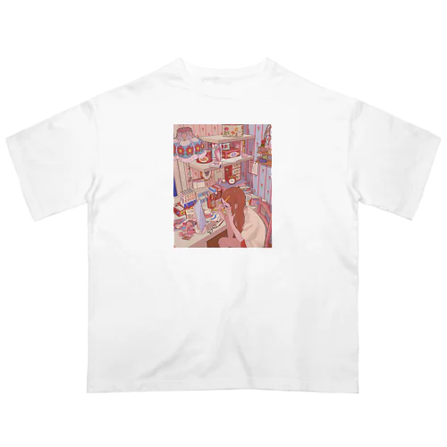 メイクする可愛いJK Oversized T-Shirt