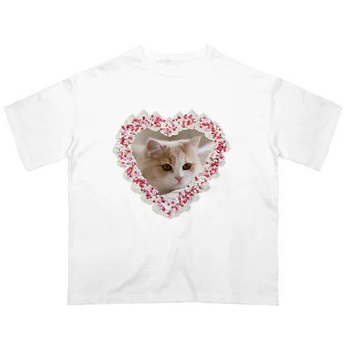 ホイップクリーム猫ちゃん オーバーサイズTシャツ