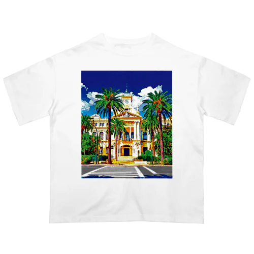 スペイン マラガの市庁舎 Oversized T-Shirt