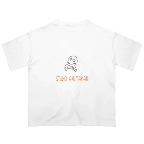 studio arumakan 骸骨 オーバーサイズTシャツ