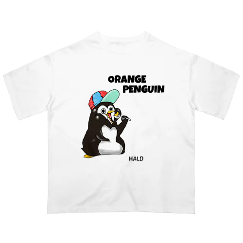 ORANGE PENGUIN Oversized T-Shirt