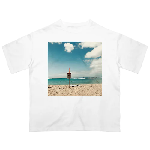 海、砂浜、空 Oversized T-Shirt