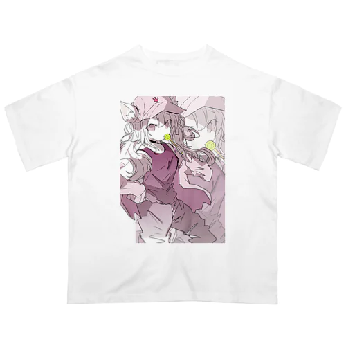 ケモミミツインテ少女 オーバーサイズTシャツ