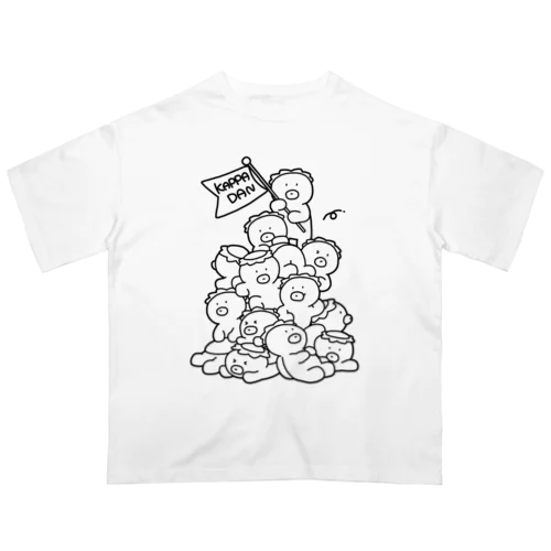 かっぱ団(ブラック) オーバーサイズTシャツ