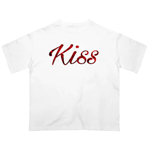 Kiss デザイン オーバーサイズTシャツ