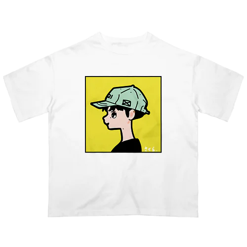 センター分け男子 オーバーサイズTシャツ