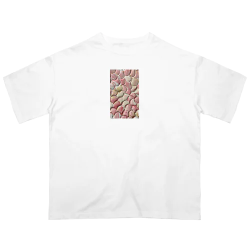 texture_pink オーバーサイズTシャツ