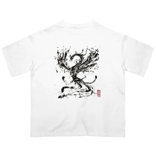 【墨絵】鳳凰 オーバーサイズTシャツ