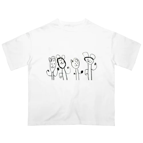 4歳が描いた絵 オーバーサイズTシャツ