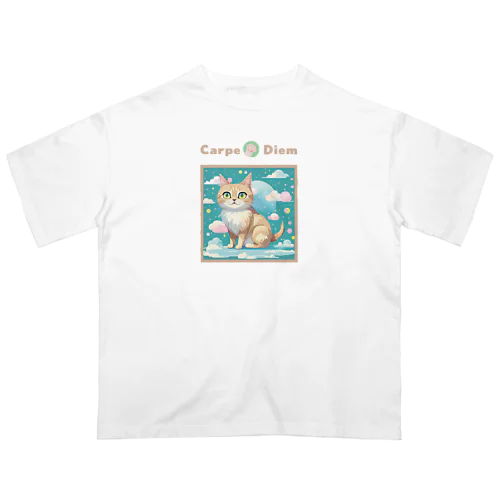 ネコTシャツ (001猫) オーバーサイズTシャツ