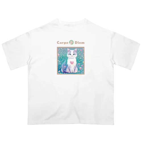 ネコTシャツ (002猫) Oversized T-Shirt