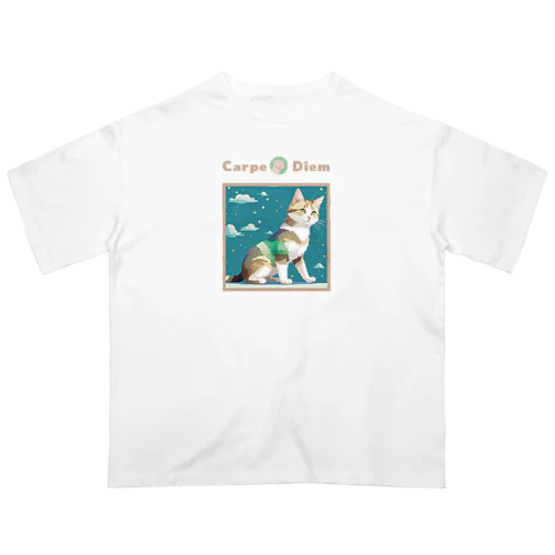 ネコTシャツ (005猫) オーバーサイズTシャツ