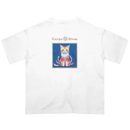 ネコTシャツ (020猫) Oversized T-Shirt