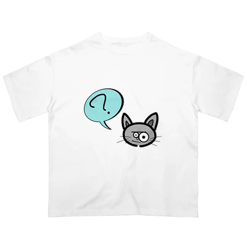 ？な猫 オーバーサイズTシャツ