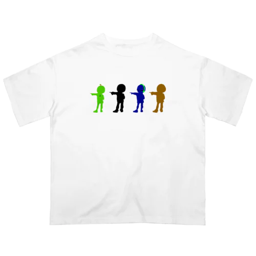 いつものアホ4人 Oversized T-Shirt