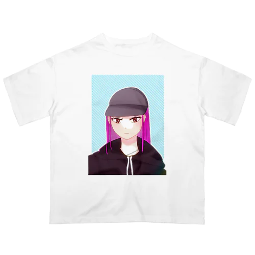 ピンクカラー女子 Oversized T-Shirt