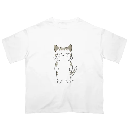 無愛想なサバトラ猫くん Oversized T-Shirt