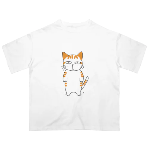 無愛想な茶トラ猫くん オーバーサイズTシャツ