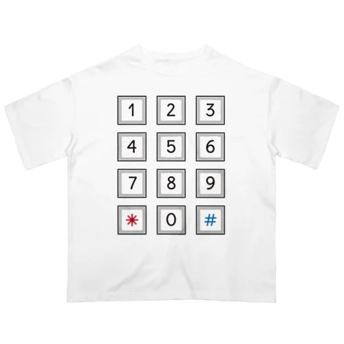 プッシュ電話 Oversized T-Shirt