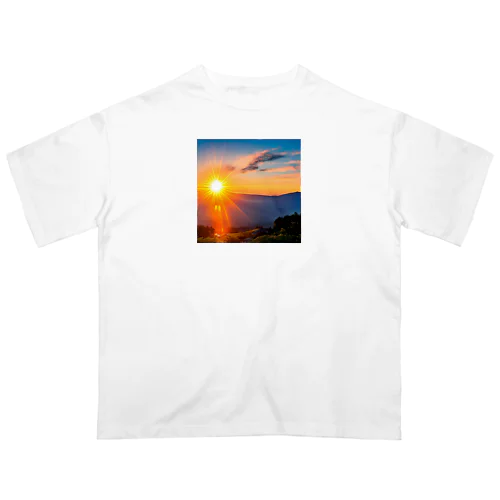 Japan Great Sunrising Oversized T-Shirt