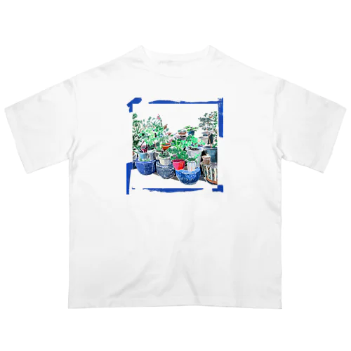 まちなか植木鉢 オーバーサイズTシャツ