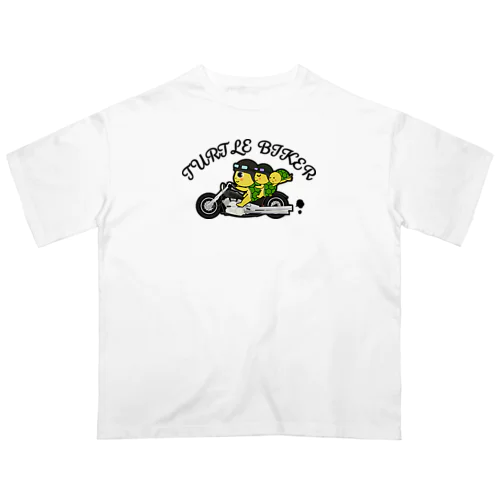 亀亀バイカー オーバーサイズTシャツ