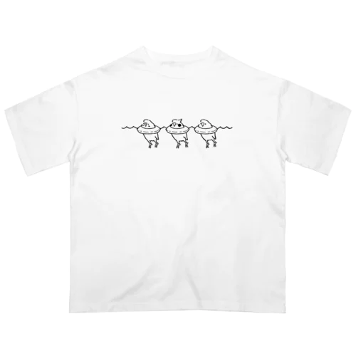 うきわのインコ Oversized T-Shirt