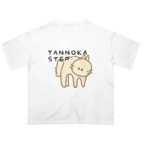 りぼんねこ(やんのかステップ) オーバーサイズTシャツ