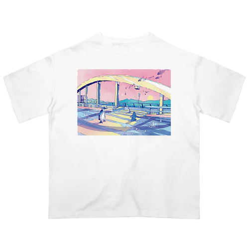 【冒険の帰り】/長崎の風景 オーバーサイズTシャツ