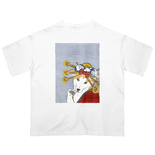 はんなり　柴犬 Oversized T-Shirt