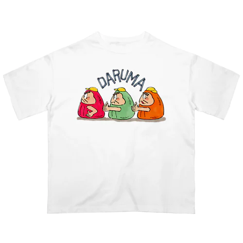 整列だるま オーバーサイズTシャツ