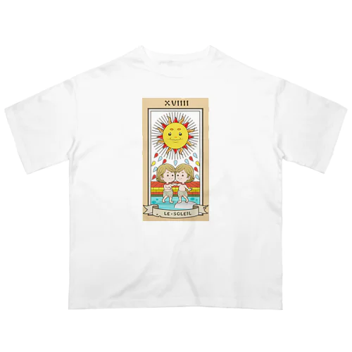 マルセイユ版　ちびキャラ太陽 オーバーサイズTシャツ