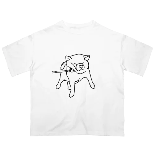 拒否犬 オーバーサイズTシャツ