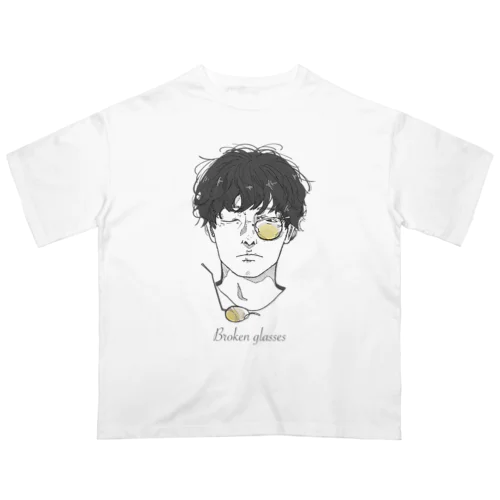 Broken glasses  オーバーサイズTシャツ