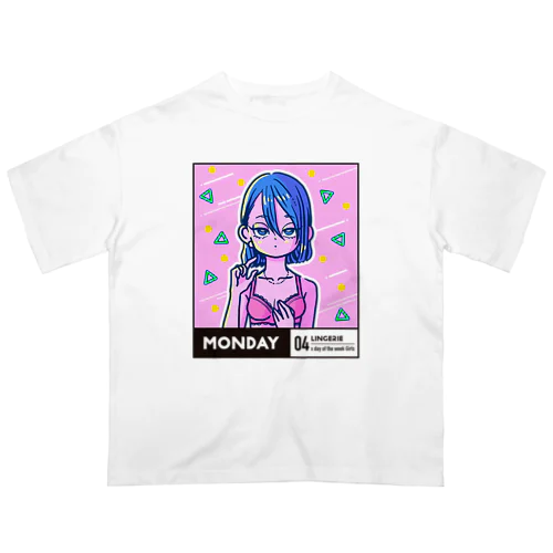 04-1-lingerie-Monday オーバーサイズTシャツ