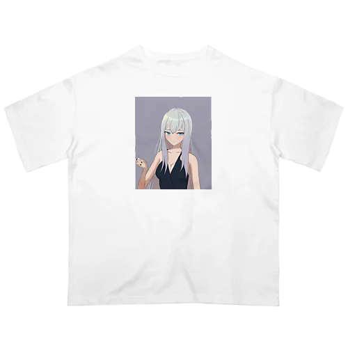 銀髪の女の子-192 オーバーサイズTシャツ