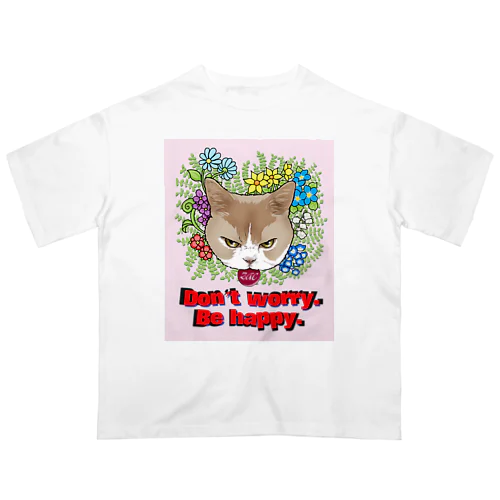 ねこのひとこと ( Zac ) オーバーサイズTシャツ