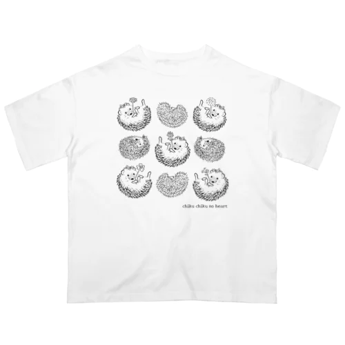 ちくちくのハート-flower- オーバーサイズTシャツ