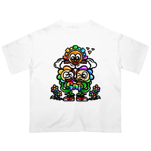 海波Snpフロントプリント Oversized T-Shirt