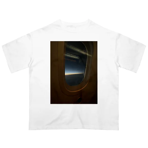 飛行機から見た空 Oversized T-Shirt