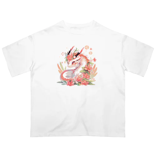 うっすらピンクの花龍さん Oversized T-Shirt