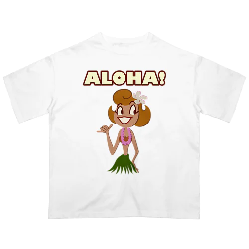 ALOHA Hula Girl Oversized T-Shirt