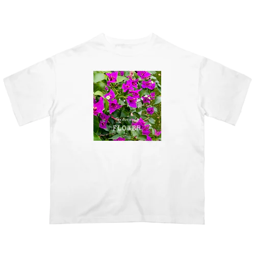 ブーゲンビリア　花 オーバーサイズTシャツ