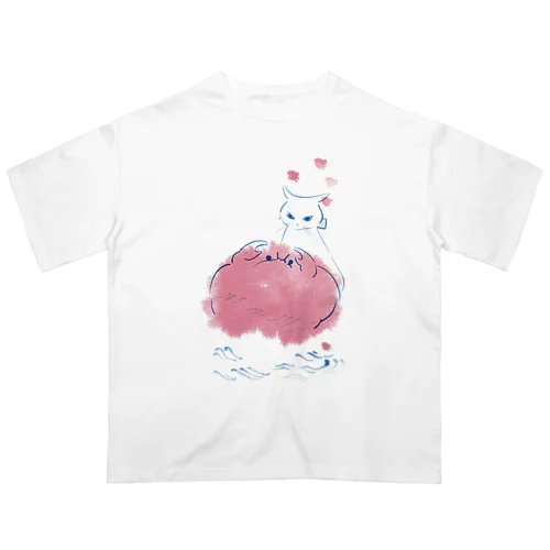 毛ガニと猫 Oversized T-Shirt