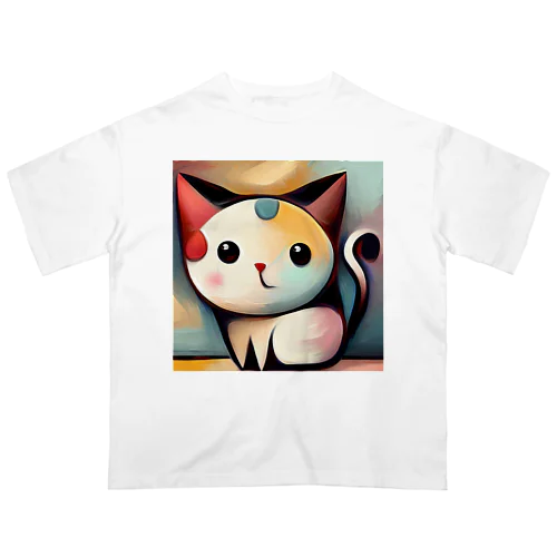 Mysterious Cat オーバーサイズTシャツ