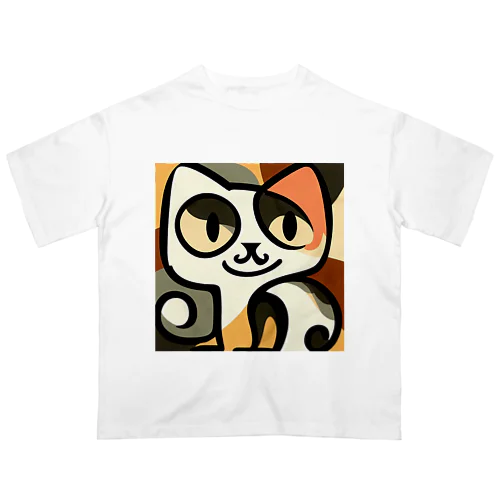 Mysterious Cat オーバーサイズTシャツ