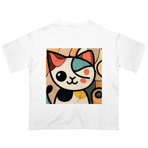 Mysterious Cat オーバーサイズTシャツ