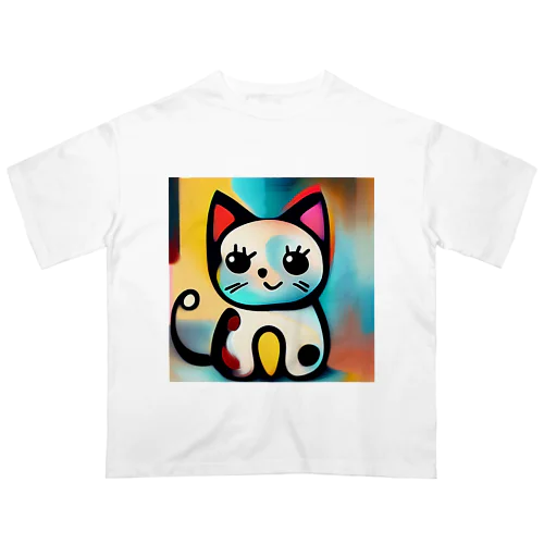 Mysterious Cat オーバーサイズTシャツ