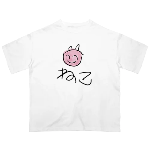 ねこ オーバーサイズTシャツ