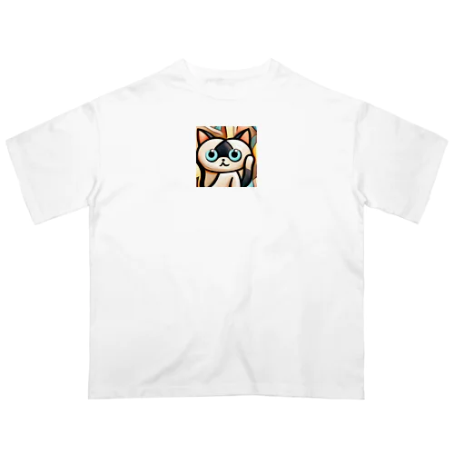 Mysterious Cat オーバーサイズTシャツ